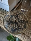 Vintage Art Deco Footed Glass Vanity Powder Jar 