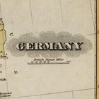 Elegant Color Political Map Of Old Germany By Fielding Atlas Circa 1823 18 x24 