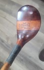 Antique Vintage Cupples Aurora Hickory Wood Shaft Golf Club 2 Tone Head Brassie