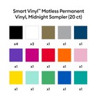 Smart Vinyl Sampler Set 13 Variety Colors Matless Permanent Vinyl