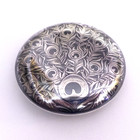 Antique Swiss Niello Silver Pillbox Peacock Huguenin 875 84 Zolotnik Russian