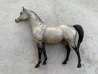Breyer Horse  215 Dapple Grey Proud Arabian Mare Rare Black Point Matte Wild