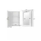 Vingli Bathroom Wall Cabinet Wall Mount Mirrored Medicine Cabinet - White