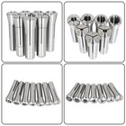 7 Pcs Fractional R8 Collet Set 1 8  To 7 8  High Precision