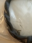 Nos Purse Handle Acrylic Plastic Black Twisted  8036 Gold Hardware Royal Coat Co