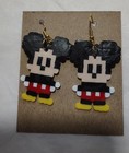 Mickey Mouse Perler Fuse Bead Earrings Pixel Art