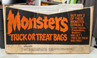 Vintage Monster Cereals Halloween Store Display   Bags 1970s 1980s Count Chocula