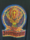 Vintage 90s Logo J  germeister Black T Shirt  Size Men Large Rare Find