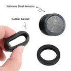 Flexible Replacement Gas Spout With 2 Screw Collar Caps - Fits 