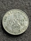 1943 One Shilling Coin Great Britain  500 Silver 1 Shilling England Wwii Era