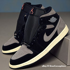 Nike Air Jordan 1 Mid Se Shoes Black Olive Gray Ib7110-002 Men s Sizes New