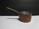 Mini Sauce Pan  3 dia X 2 h  Copper Plated Brass Handle Sturdy Professional