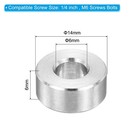 12pcs M6 Stainless Steel Spacer 6mm Id X 14mm Od X 6mm L Standoff For 1 4  Or M6