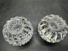Waterford Crystal Candle Holders Set Of 2 Vintage Round Candlesticks 2-1 2 