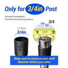 24 Pcs Wire Shelf Clips For 3 4 Inch Post universal Fits 3 4-inch Post  Black 