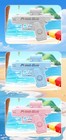 Trick Water Blaster Mini Tactical Squirt Gun Double Sided Prank Gag Gift