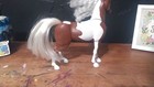 Spirit Riding Free Brown And White Plastic Model Horse Collectible Named Paint
