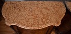 1890s Antique French Louis Xv Burl Walnut Marble Top Pair Of Cabinets Credenzas