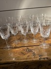 Waterford Crystal Lismore 10 Piece Set- 5 Water 5 Claret  Authentic Gothic Mark