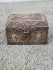 Rare Handmade Brass Or and Copper Jewelry Box Islamic Metalwork