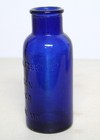 Antique Apothecary Bottle Blue Bromo Seltzer Emerson Drug Co  Baltimore 6 Inch