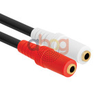 3 Pack Aux Splitter 6 Inch 3 5mm Male To 2 3 5mm Female Y Cable Stereo Adapter