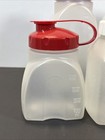 Lot Of 5 Rubbermaid Servin Saver 1 Quart 1 Pint Drink Container Flip Lid Lot