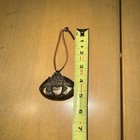 Vintage Claddagh Hanging Ornament Leather Strap Celtic Irish Love Loyalty Decor