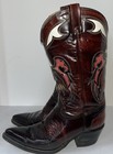 Vintage Men s Texas Brand Size 10d Boots Eagle Stitched Western Cowboy Boot Usa