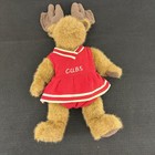 Boyds Bears Moose Plush Chicago Cubs Cheerleader Red Dress Vintage 2004 17 Inch
