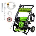 Gas Pressure Washer 3800 Psi And 2 5 Gpm  5 Nozzle Tips For Cars fences patios