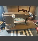 Vintage Singer 301a Long Bed Sewing Machine Beige Accessories Tested Working