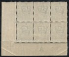 Gb 1902 Kevii Sg215 Single Digit Control A Unmounted Mint Block Of 6  am1649 