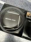 Michael Kors Mens Belt   Wallet Set Mk Signature Black - Gift Set