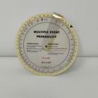 Probability Slide Rule Multiple Event Measurement Analysis Corp Rolatape 1965