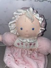 Carters Plush Baby Doll Plush Lovey W  Pink Bunting Dress And Hat Blue Eyes Rare