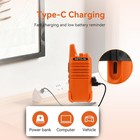 Retevis Rt22 Walkie Talkies  Portable Two Way Radio Long Range Orange