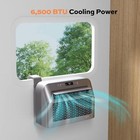 Fogatti 6500 Btu Rv Window Air Conditioner Cooling 4-in-1 Ac Unit Remote Control