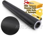 60  X 60  Black Carbon Fiber Vinyl Wrap 3d Bubble Free Air Release 5ft X 5ft