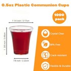 1000 Disposable Communion Cups  0 5 Ounce Clear Plastic For Holy Communion 
