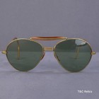 Vintage Patent Pending Aviator Sunglasses Civilian   Case 1936-40 Amber Bakelite
