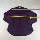 Calvin Klein Purple Long Sleeve Button Shirt  Women s Xl