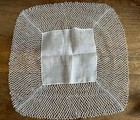 Vintage Linen Wedding Handkerchiefs With Tatted Lace - Amazing 4    Of Lace On One