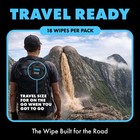 Dude Wipes Unscented Flushable Travel Wipes Camping 18 Count Pack