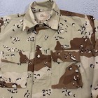 Vtg Us Military Desert Storm Bdu Shirt Medium Reg Chocolate Chip Camo Coat
