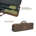 Pu Leather Shotgun Case - 29 9    Durable Hard Shell With Lock  Elegant Brown
