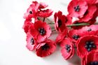 Mini Paper Flowers Poppies For D  cor Home 100 Pcs 