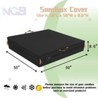 Sandbox Cover  Outdoor Large Sandbox Cover For Preschoolers  Waterproof Squar   