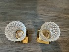 Vintage Heavy Brass Candle Holders Set Of Two Solid Brass