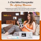 White Ultrasound Sonogram Picture Frame With Milestone Tracker     Elegant Wood   